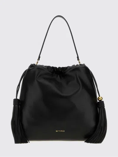 Etro Black Kalispera Medium Shoulder Bag In Black