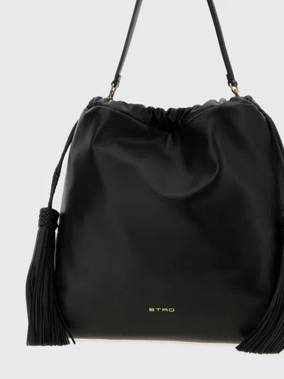 Etro Black Kalispera Medium Shoulder Bag In Black