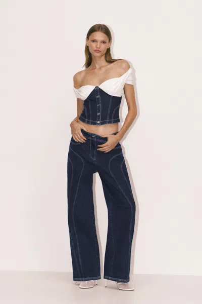 Significant Other Bodicia Top In Blue