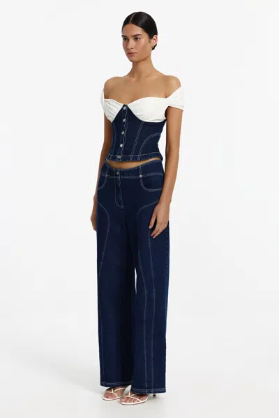 Significant Other Bodicia Top In Blue