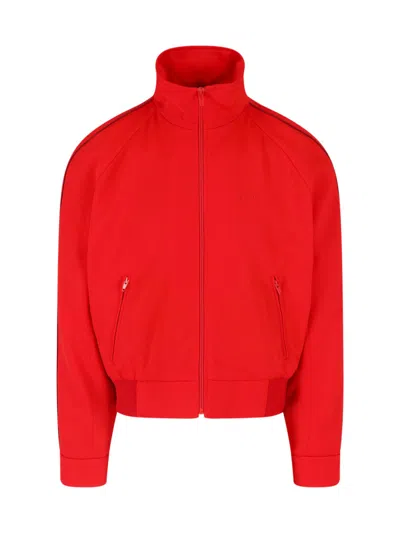 Marni Zip-up Jacket In Virgin Wool In Red