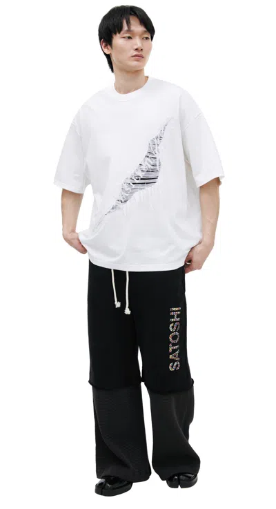 Mastermind Japan White T-shirt With Threads In White