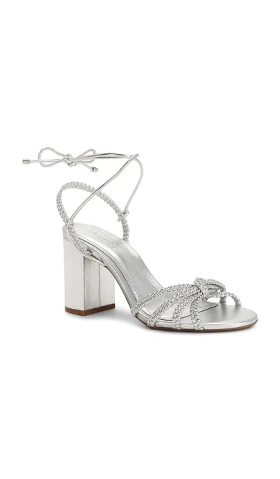 Schutz Adele Block 샌들 In Silver