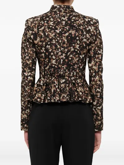 Givenchy Ruffled Blazer In Black