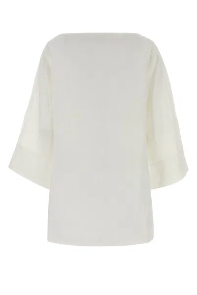 The Row White Regular Solid Top In White