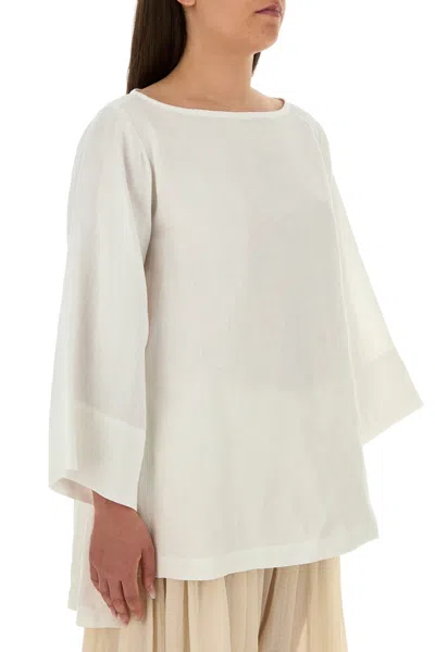 The Row White Regular Solid Top In White