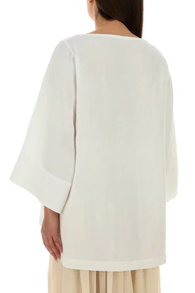 The Row White Regular Solid Top In White