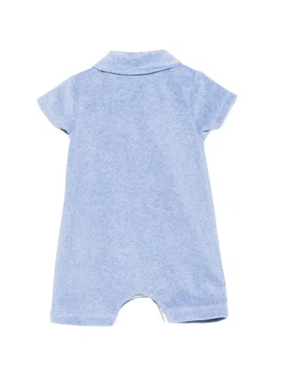 Patachou Buttoned Romper In Blue