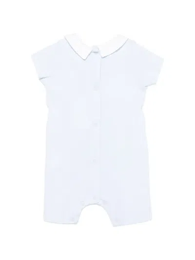 Patachou Collared Romper In Blue