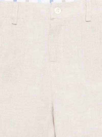 Patachou Belt-loop Buttoned Shorts In Neutral