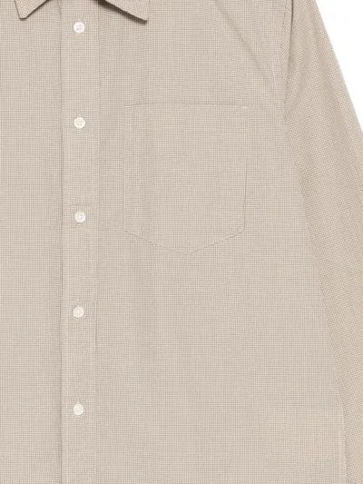 Norse Projects Check-pattern Chest-pocket Shirt In Neutral