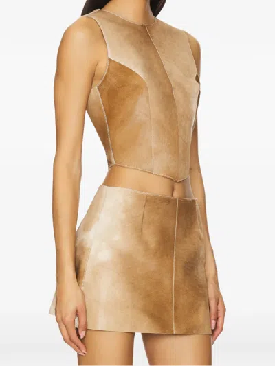 Zut X Revolve Sammy Cowhide Top In Neutral