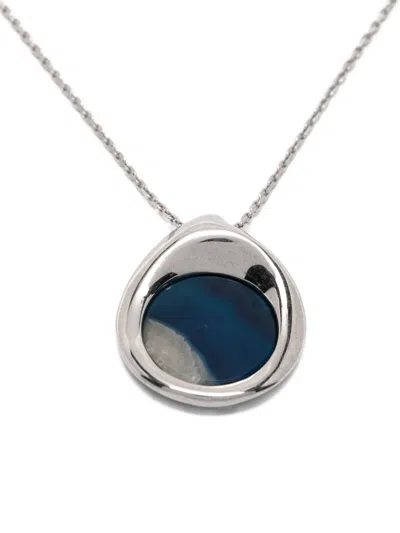 Panconesi Agate-pendant Necklace In Silver