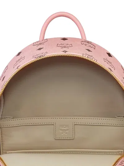 Mcm Mini Stark Side Studs Backpack In Pink