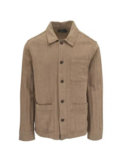 BUTTON-DOWN PATCH-POCKET JACKET