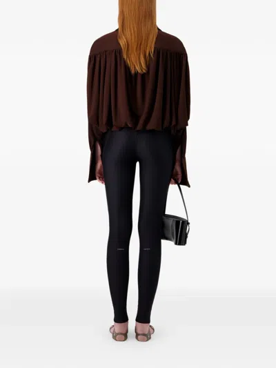 Coperni Draped Boxy Bodysuit In Red