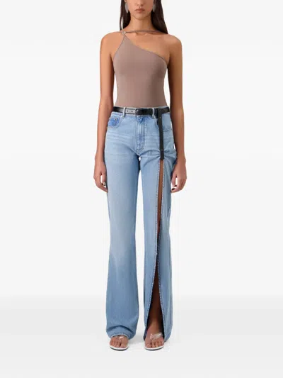 Coperni Suspended-panel Jeans In Blue