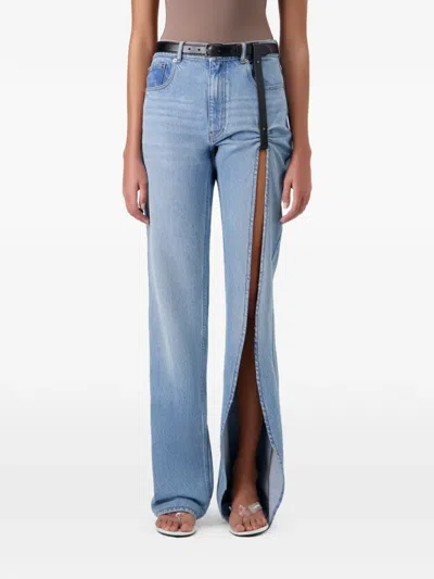 Coperni Suspended-panel Jeans In Blue