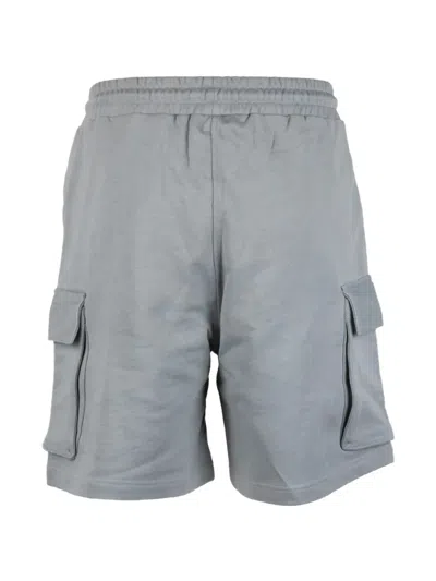 Own Cargo-pocket Drawstring Shorts In Gray