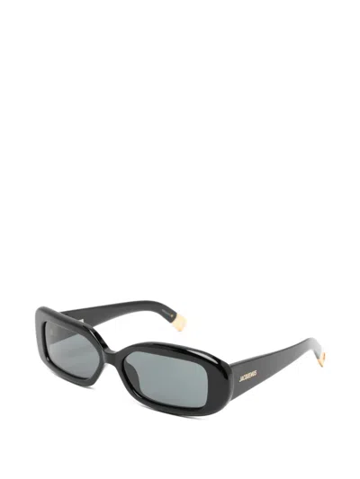 Jacquemus Jac Square-frame Sunglasses In Black