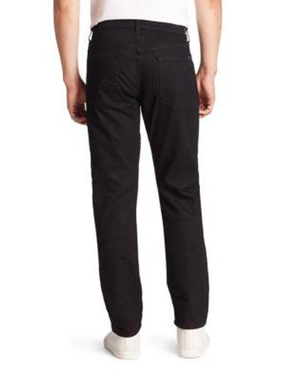 Shop 7 For All Mankind Straight Fit Foolproof Jeans In Towne Black