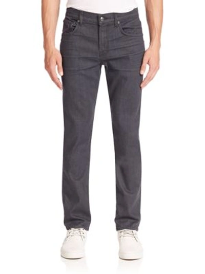 7 For All Mankind Straight Fit Jeans In Industrial