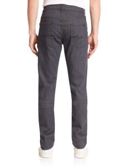 Shop 7 For All Mankind Straight Fit Jeans In Industrial