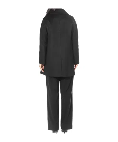 Max Mara Belize Coat In Black