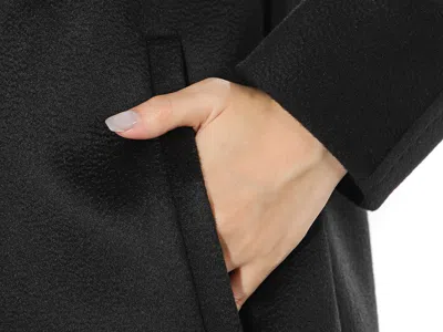 Max Mara Belize Coat In Black
