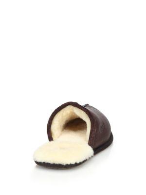 scuff leather slipper ugg