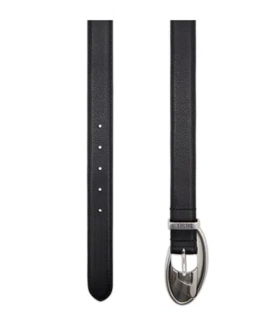 Diesel Oval D Buckle Belt In Black