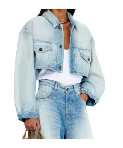 Diesel Cropped Embroidered Jacket In Multi
