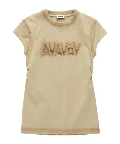 Avavav Logo Cut-out T-shirt In Multi