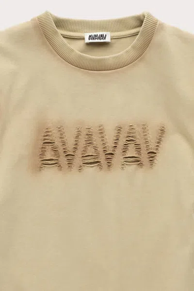 Avavav Logo Cut-out T-shirt In Multi