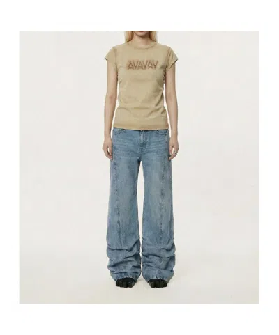 Avavav Logo Cut-out T-shirt In Multi