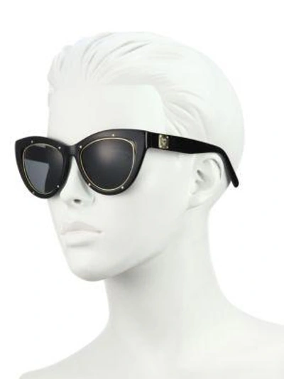 Shop Mcm 53mm Studded Cat Eye Sunglasses In Na