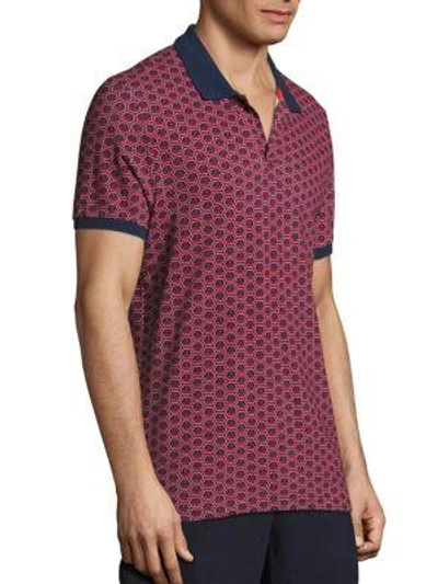 Shop Vilebrequin Anchor Printed Polo In Navy