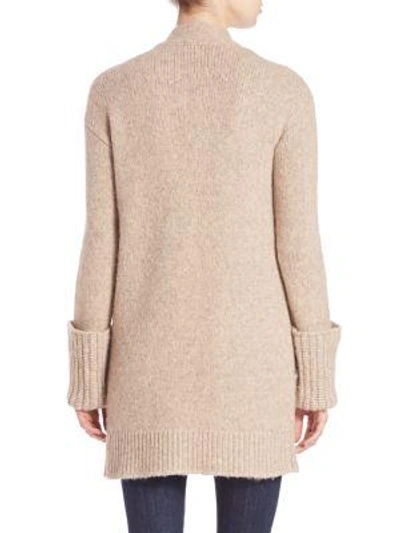 Shop Theory Analiese Open-front Cardigan In Oatmeal
