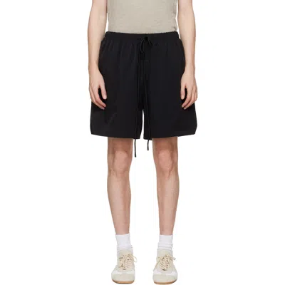 Essentials Black Active Trace Classic Split Shorts In Black