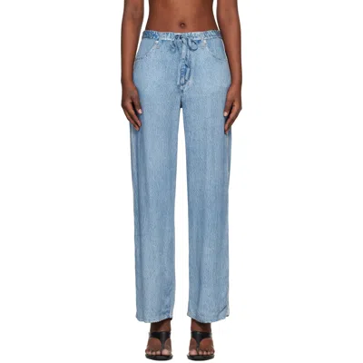 Rag & Bone Ultra Featherweight Phoebe Drawstring Jeans In In Tildn In Blue