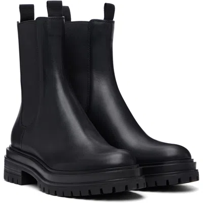 Gianvito Rossi Chester Leather Chelsea Boots In Black