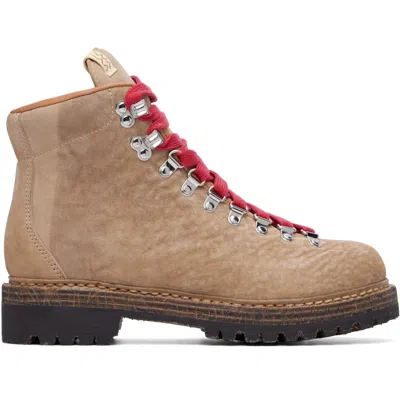 Visvim Whymper Lace-up Ankle Boots In Nude