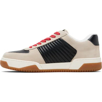 Valentino Garavani Sneakers Contrasting Panels Perforated Detailing Rubber Sole In Multi