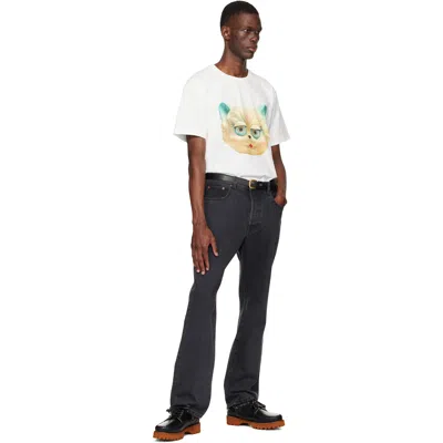 Valentino Cotton T-shirt With Le Chat De La Maison Print In White