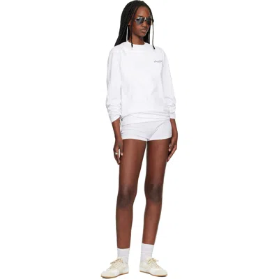 Essentials White Classic Long Sleeve T-shirt In White