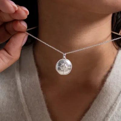 Dower & Hall True North Diamond Photo Locket In Metallic