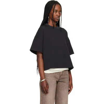 Essentials Black Boxy T-shirt In Black