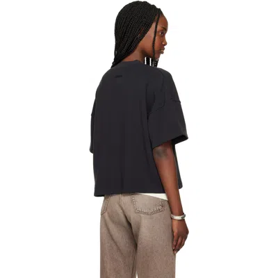 Essentials Black Boxy T-shirt In Black