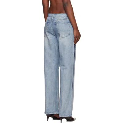 Rag & Bone Rb Miramar Wide Leg Track Jeans In Blue