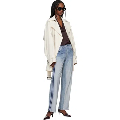 Rag & Bone Rb Miramar Wide Leg Track Jeans In Blue